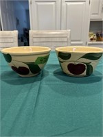 Pair of Watt pottery bowls