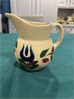Watt pottery Dutch tulip pitcher