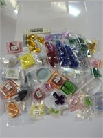 Collection of glass pendants and charms