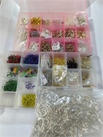 Collection of earrings and backs