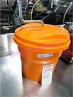 1X, 10"T X 12.5"D ORANGE SALAD SPINNER