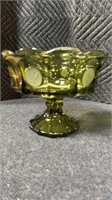 Olive coin dot compote 6.5 tall