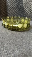 Olive coin dot oval bowl 8.5” wide