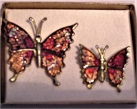 2 Butterfly Pins NIB