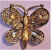 Butterfly Pin Brooch w/ Scarf Clip