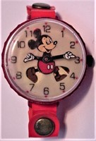 Marx Toys 1973 Red Mickey Mouse Watch