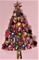 Unsigned Christmas Tree Pin