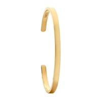 14K Yellow Gold Flat Cuff Bracelet