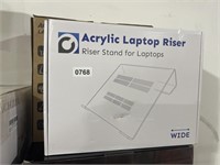 Lot of (2) Acrylic Laptop Stands