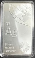 10 oz .999+ Pure Silver Elemetal Bullion Bar