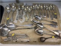 (34) Pieces of Spoons and Flatware
