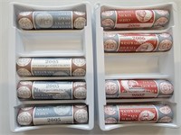 8 Rolls of US Mint Jefferson Nickels
