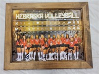 Husker volleyball autographed picture
