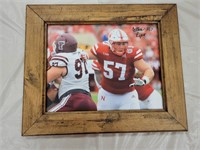 Ethan Piper autographed NE football picture