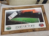 250th Victory Nebraska Football 24" x 40" framed
