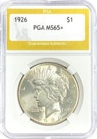 1926 Silver Peace Dollar MS-65+