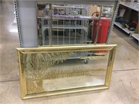 2 large mirrors. One is reverse etched. 53x30 and