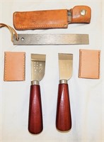 Schrade Old Timer Sharpener & Leather Skivers