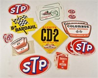 Vintage Lot of Auto Stickers STP BARDAHL Columbus