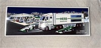 C 2003 Hess Toy Truck w/ Race Cars - NEW