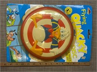 Flying quackety disc, Donald duck, in package