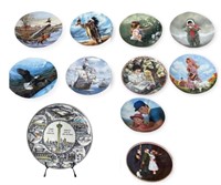 Collection of 11 Decorative Collectible Plates