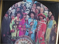 Beatles Picture Disc Record Sgt Pepper
