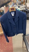 Navy blue size 8 blouse jacket Pendleton