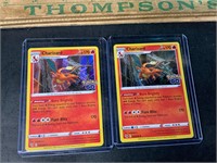 2 Pokémon cards