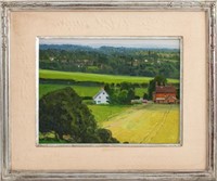 Len Chmiel "Bowers Farm & Beyond" Oil on Canvas