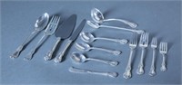 Towle "Old Master" sterling flatware service.