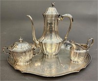 Tiffany & Co. Model 17880A sterling tea set.