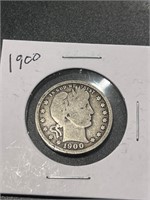 1900 Liberty Head Silver Quarter