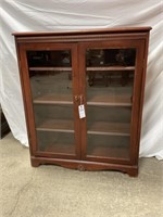 VNT Wood Display Cabinet w/ Glass Doors