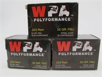 60 ROUNDS OF WPA 223 REM 55 GRAIN FMJ NEW IN BOX