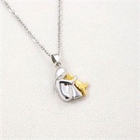 Dog Lovers necklace Silver & Gold