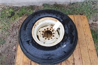 6 Lug Implement Rim With New Floatation Tire