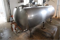 Mojonnier 500 Gallon Stainless Steel Milk Tank