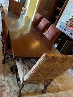 U - FORMAL DINING TABLE W/ 8 CHAIRS