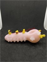 Glass Pink Ducky  Pipe (living room)