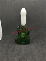 Glass Green Guitar Pipe (living room)