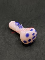 Glass Pink and Blue Lizard Pipe (living room)