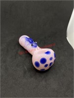 Glass Pink & Blur Lizard Pipe (living room)