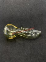 Glass pipe yellow (living room)