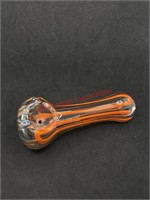 Glass pipe orange and blue (living room)