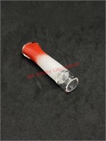 3in Red & White Glass Chillum Pipe (living room)