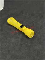 3in Yellow Glass Chillum Pipe (living room)