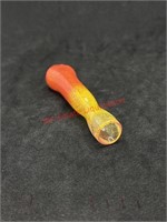 3.25in Yellow Orange Ombré Glass Chillum Pipe