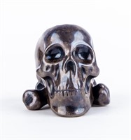Porcelain Skull Matchstick Holder
