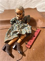 Vintage women puppet
